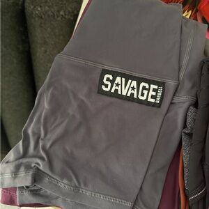Savage Barbell Charcoal Leggings